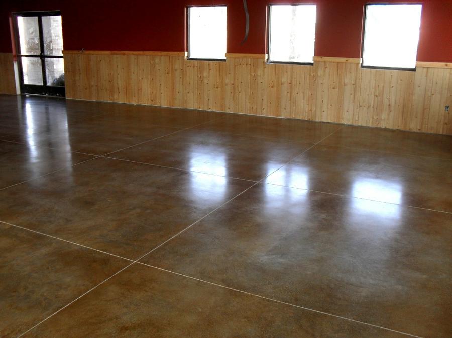 semi polished floor