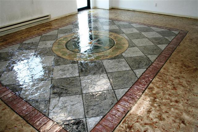 Thin Stamped floor