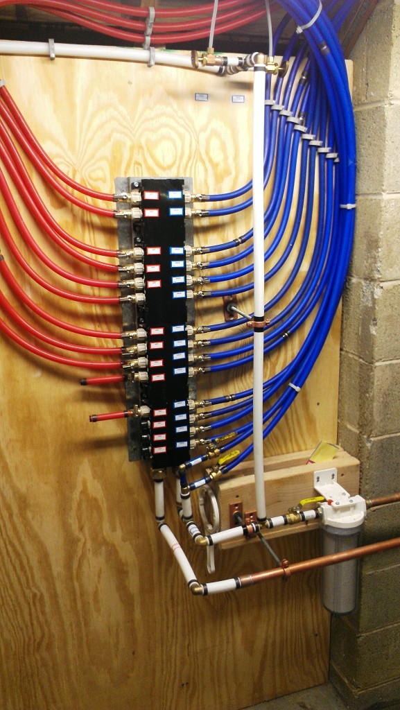 reeplace water lines with pex piping