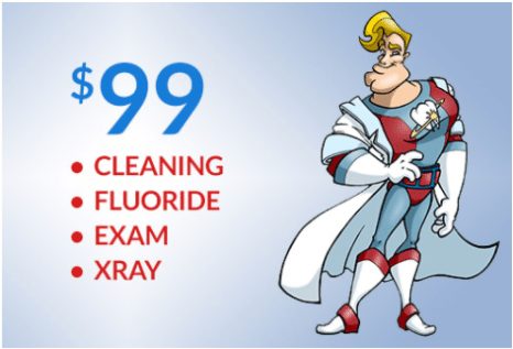 $99 CLEANING FLUORIDE EXAM XRAY