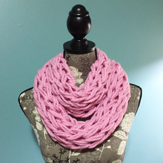 Super Plush Double Wrap Infinity Scarf (Light Pink)