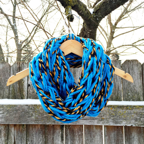 Double Wrap Infinity Scarf - Jaguars Teal