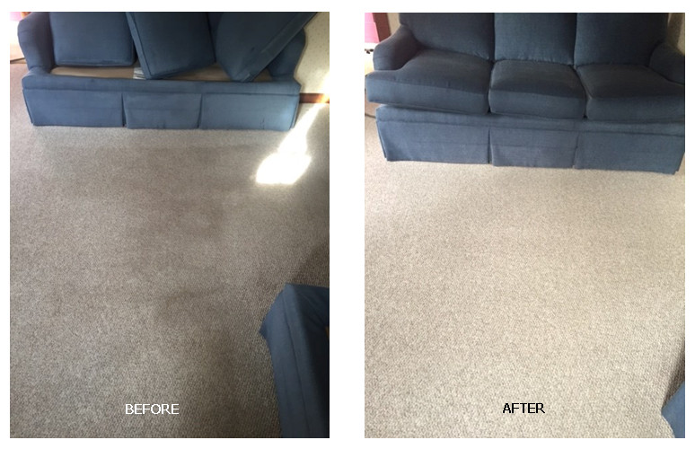 Before and After Carpet Cleaning in Southbridge Massachusettes