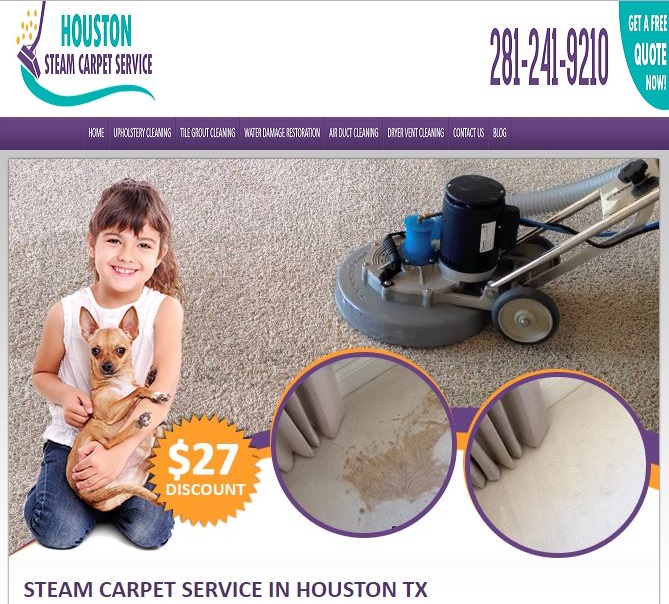 Steam Carpet Service in Houston TX