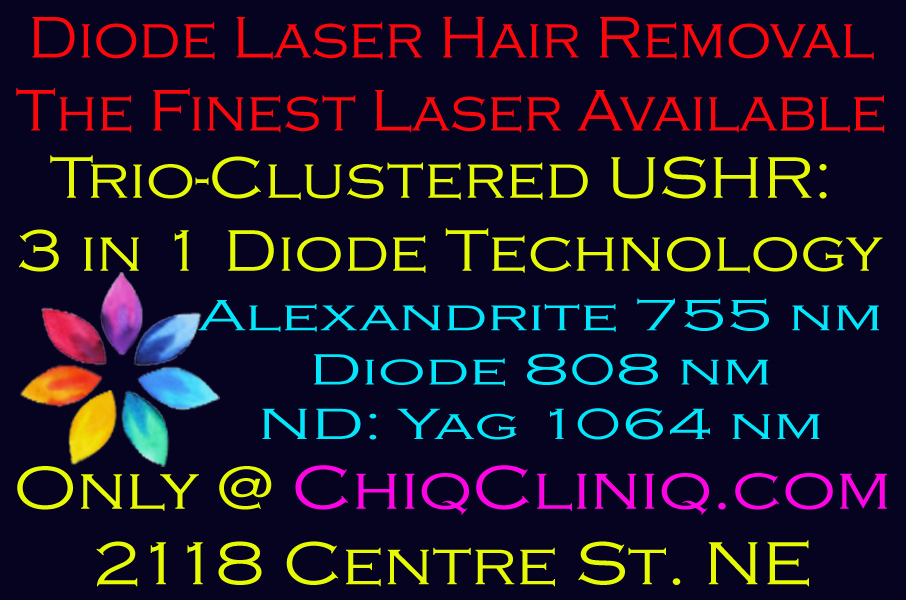 Diode Laser Hair Removal for Men & Women - Calgary