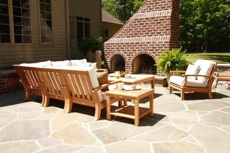 Teak  Deep Seating Group - outdoor patio furniture.