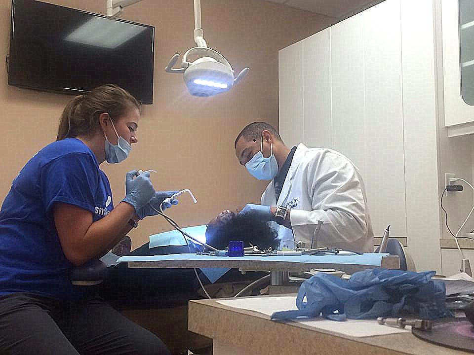 Dentist at work at Freedom Family Dentistry Fredericksburg, VA 22407