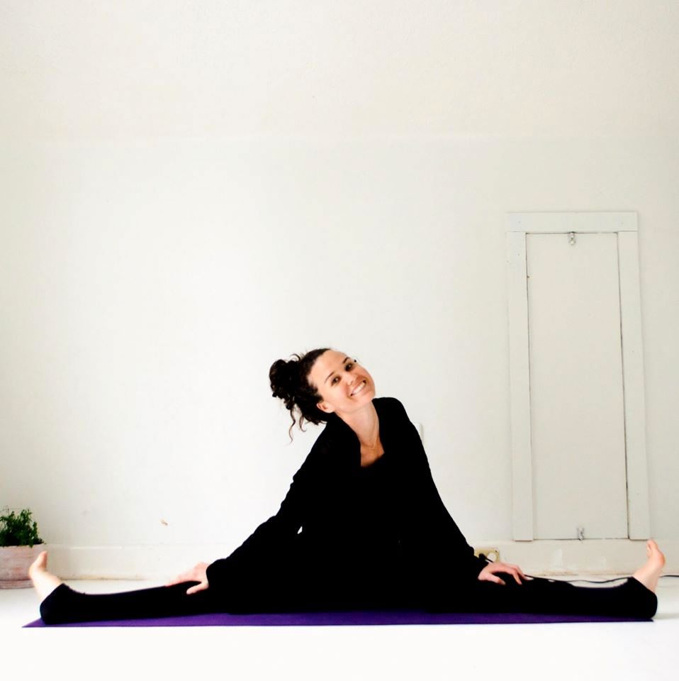 Yoga teacher Rachel at her Seva Yoga studio in Porland