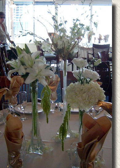 Tall Fluted Vases