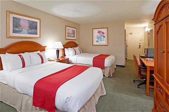All of our spacious rooms come with one queen bed or two double beds.