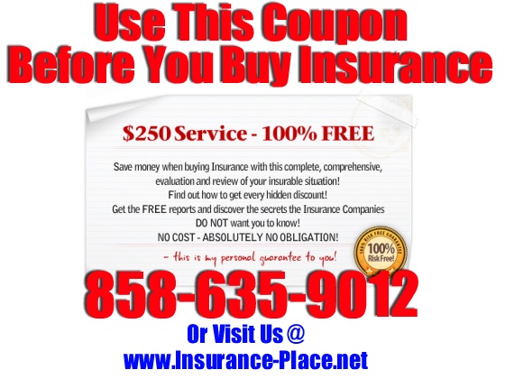 Coupon for free Comprehensive Review by San Diego Insurance Place