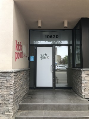 Our main entrance is on Jasper Avenue