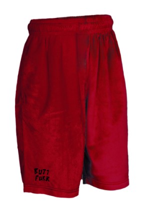 Crimson Butt Furr shorts