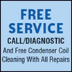 Free AC or Heat Service Call and Condenser Coil Cleaning with Repair