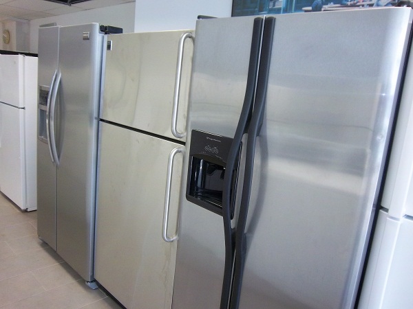 Fridges side by side with ice & water