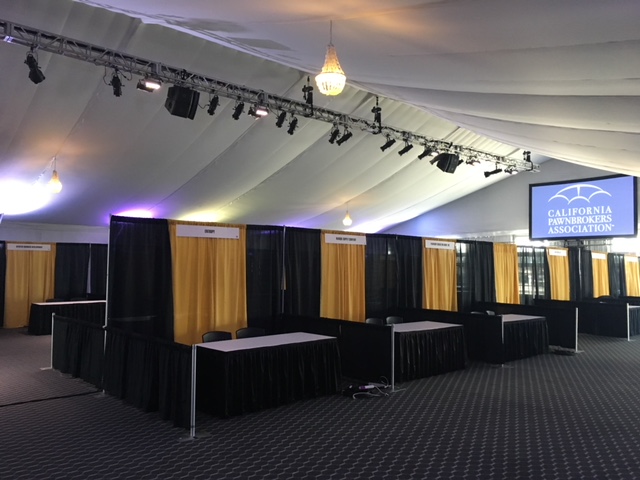 We have a variety of Booth Package Colors and Options