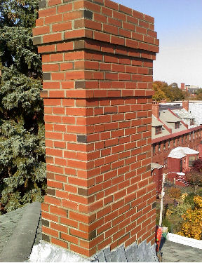 ornate brick chimney