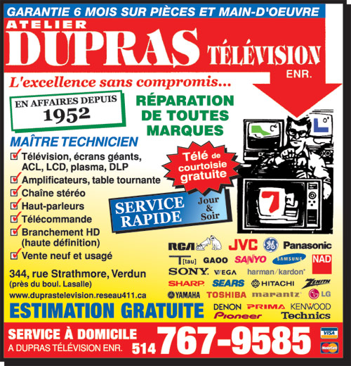 Reparation TV Repair Montreal