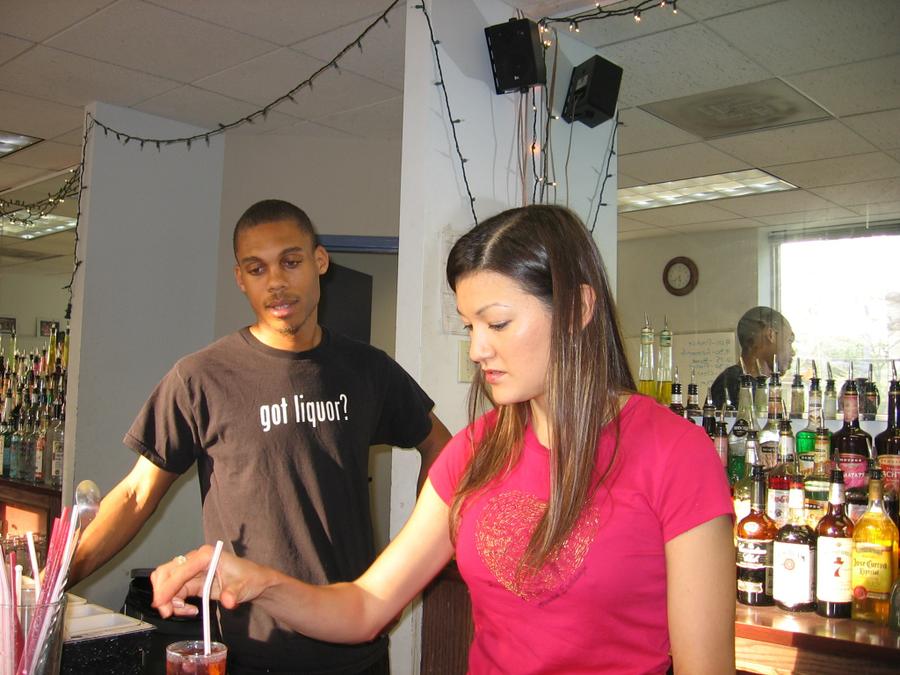 Hands on Instruction at the Professional Bartending School