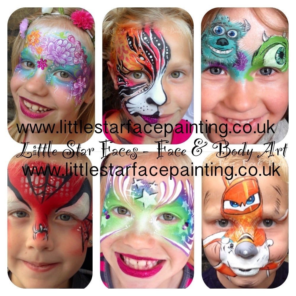 Face paint designs West Yorkshire little star faces