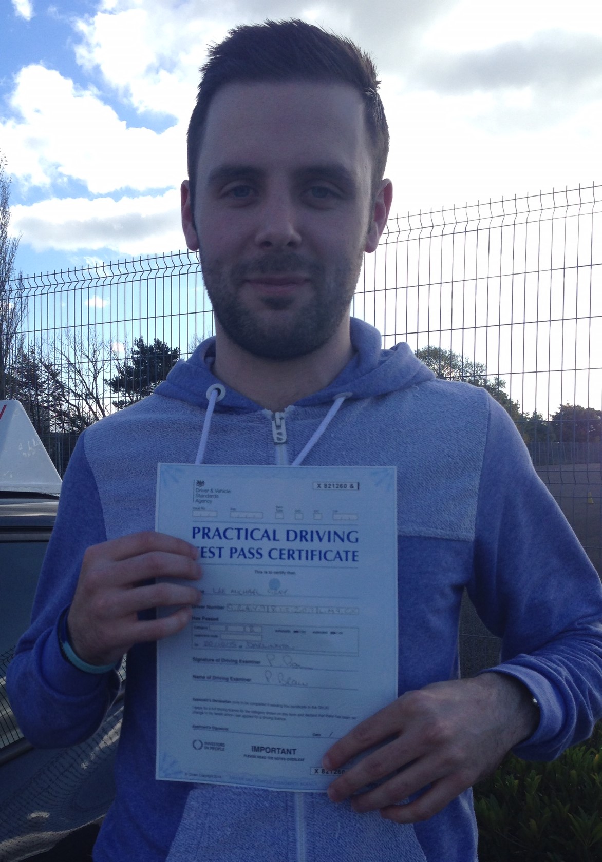 Safe2go Driving School Bishop Auckland passed driving test