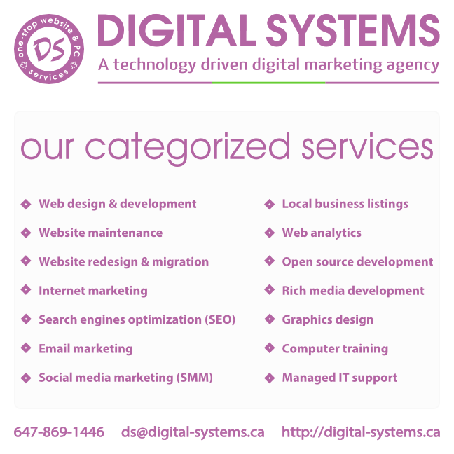 List of services offered by Digital Systems