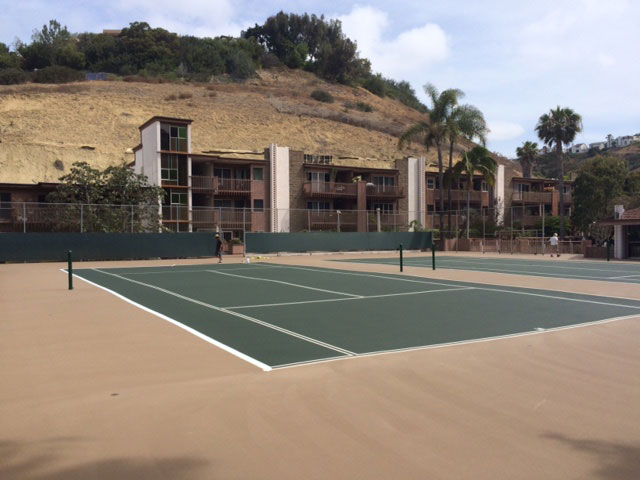 Resurfaced Tennis Court