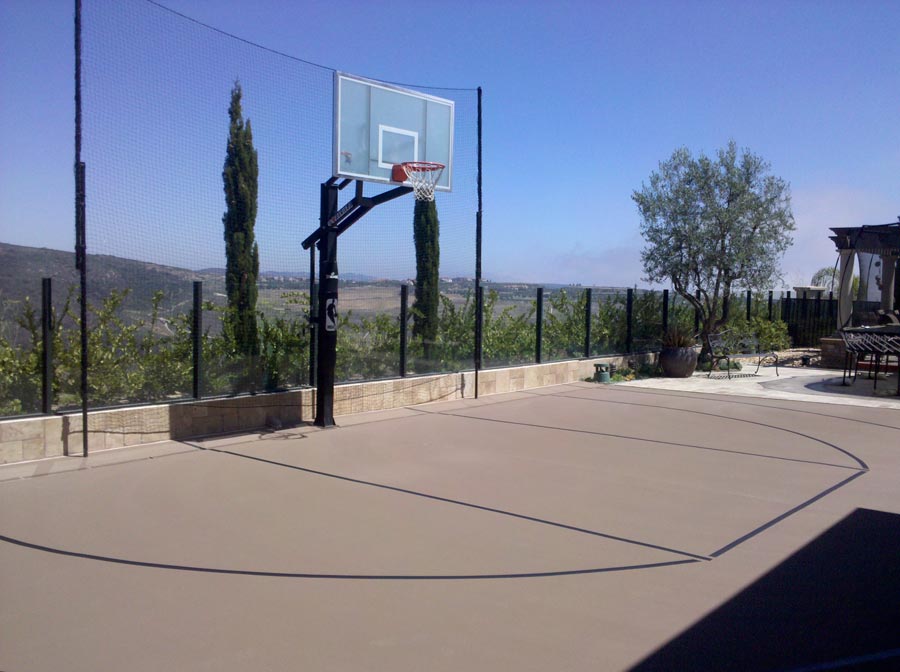 Residential Basketball Half Court