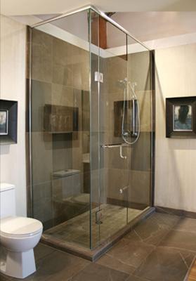 Mirror Interiors Frameless Shower Enclosure