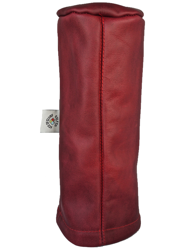 Red Leather Wood Headcovers
