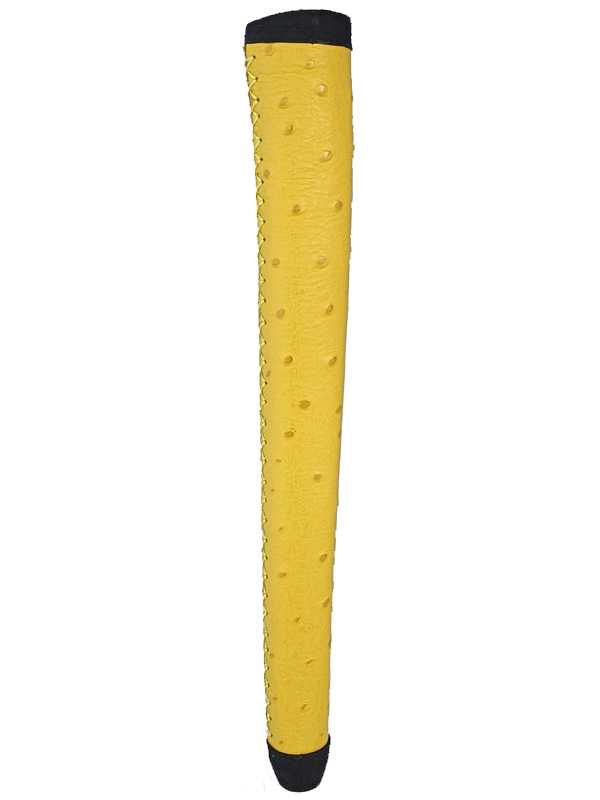 Yellow Ostrich Putter Grip