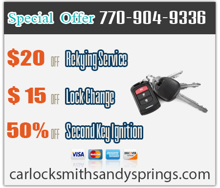 Car Locksmith Sandy Springs GA - Keys Repair