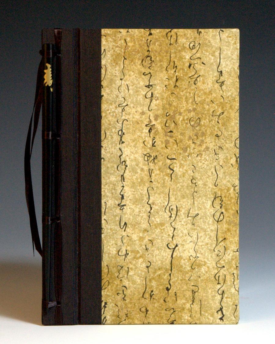 Black & Gold Calligraphy chopstick journal